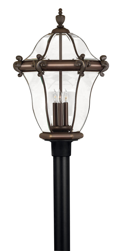San Clemente Large Post Mount Lantern