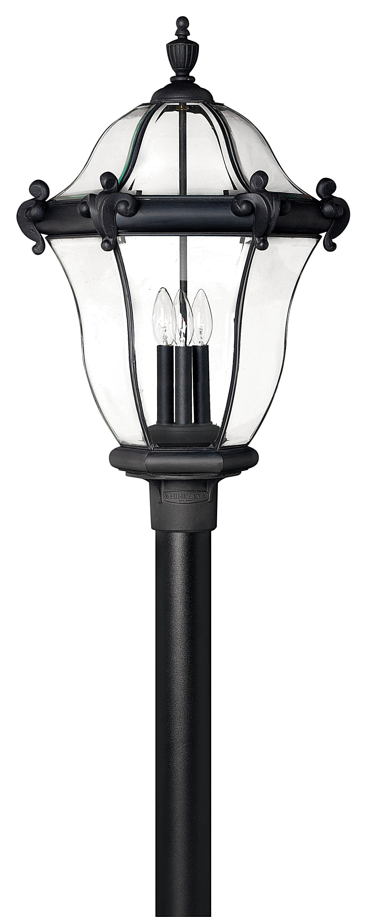 San Clemente Large Post Mount Lantern