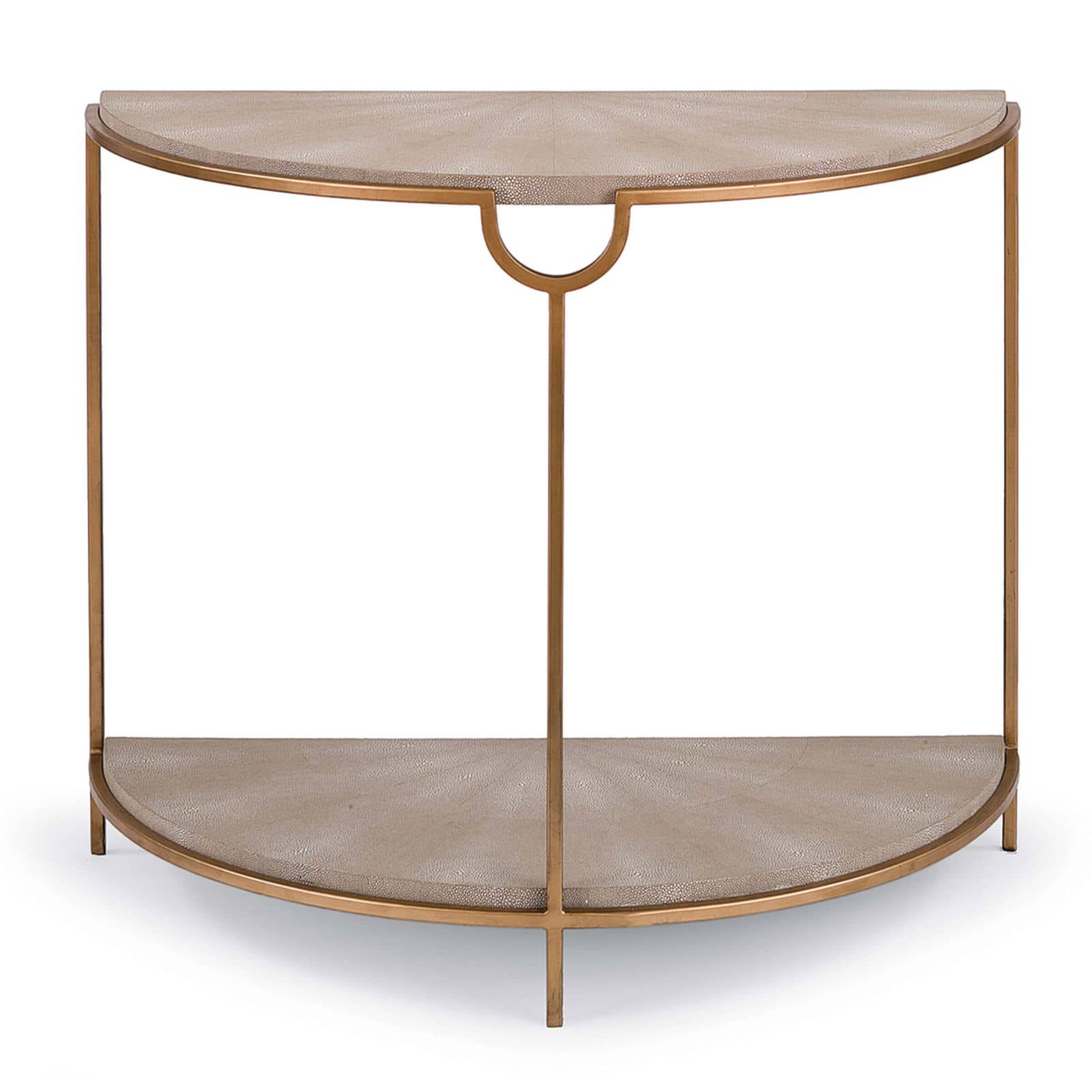 Vogue Shagreen Demilune Console