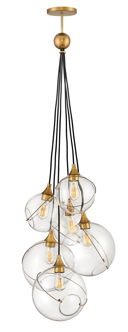 Skye Medium Six Light Multi Tier Chandelier