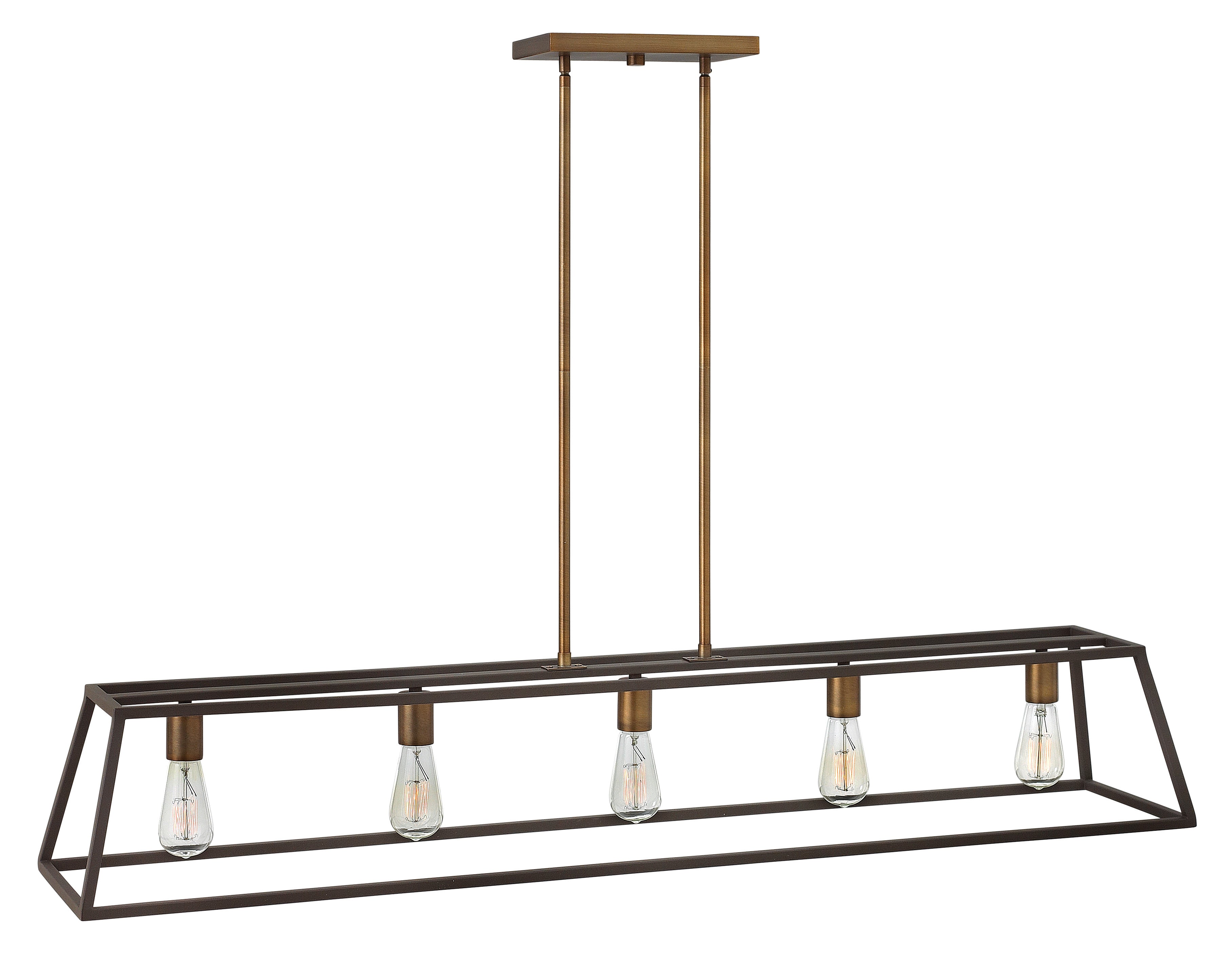 Fulton Large Five Light Open Frame Linear