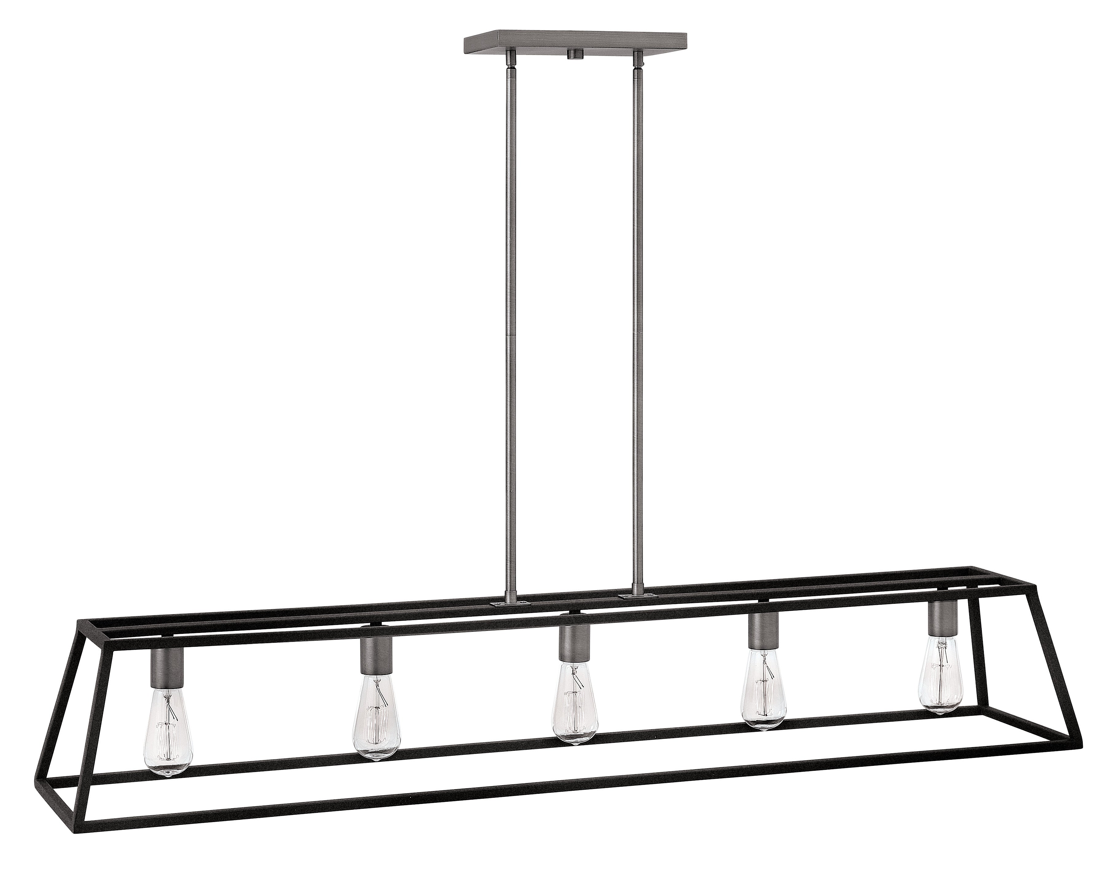 Fulton Large Five Light Open Frame Linear
