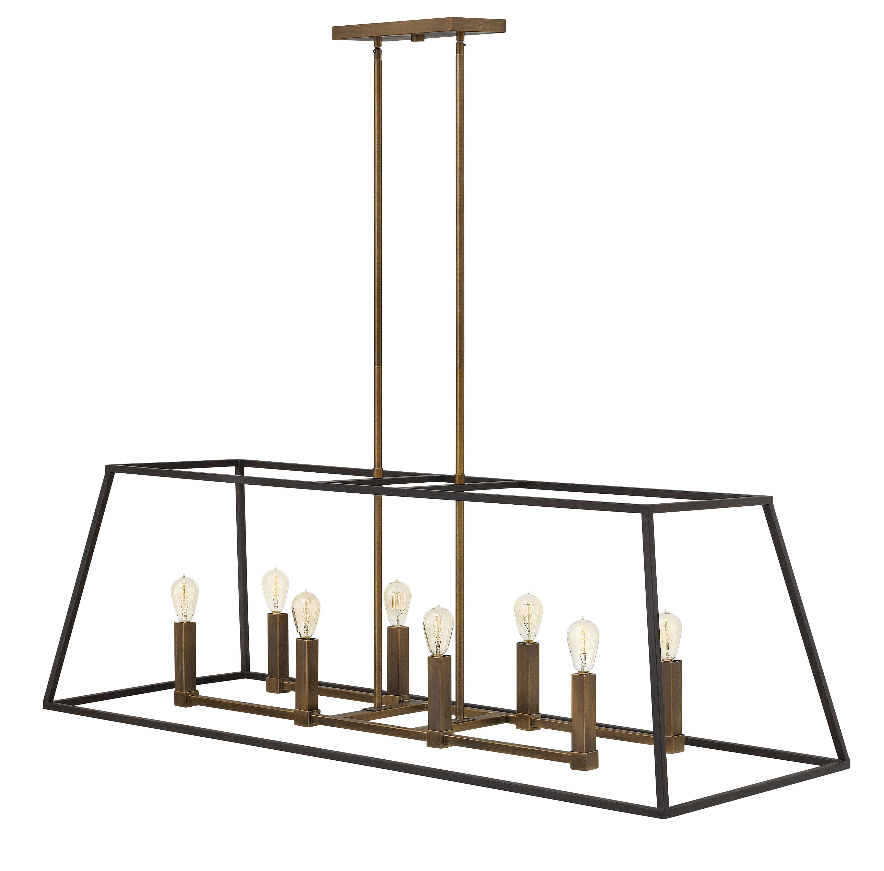 Fulton Medium Eight Light Open Frame Linear