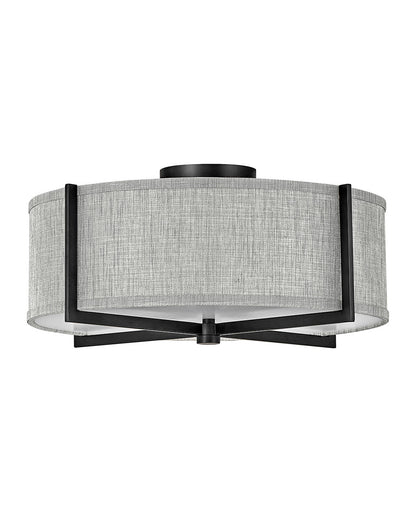 Axis Heathered Gray Semi-flush Mount
