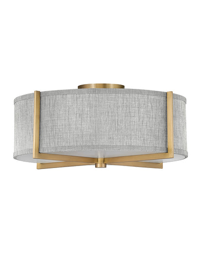 Axis Heathered Gray Semi-flush Mount
