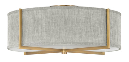 Axis Heathered Gray Large Semi-flush Mount