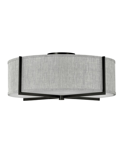 Axis Heathered Gray Semi-flush Mount