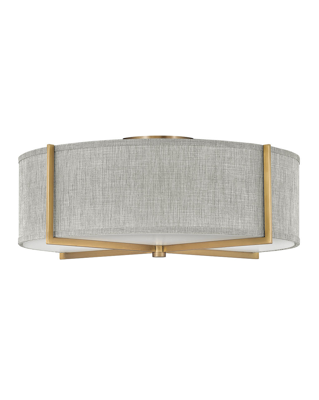 Axis Heathered Gray Semi-flush Mount
