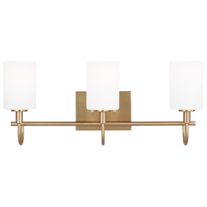 Oak Moore Three Light Wall / Bath