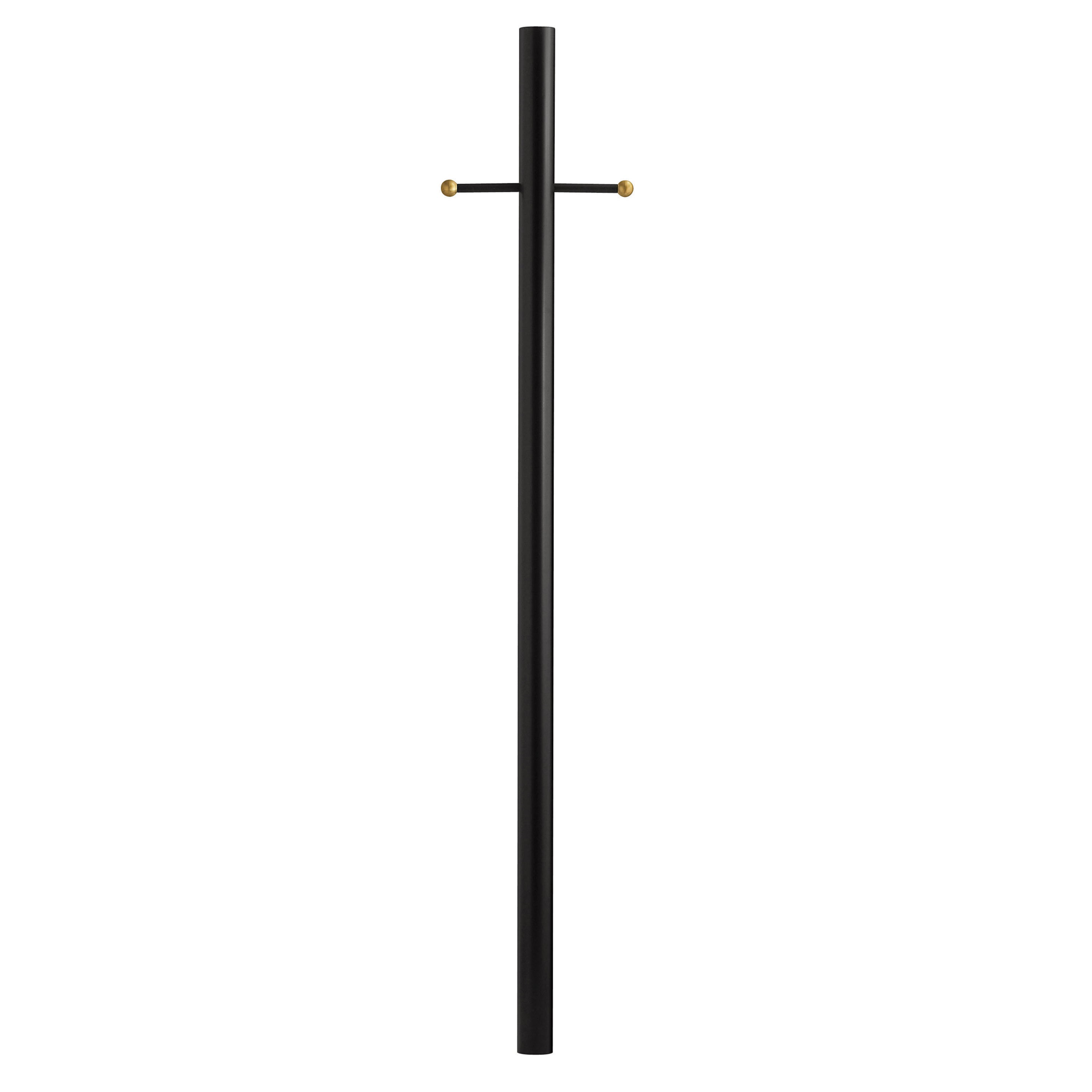 7ft Post with Ladder Rest, Photocell, and Ground Outlet 7' Direct Burial Post with Accessories
