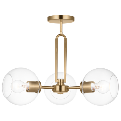 Codyn Three Light Semi-Flush Convertible Pendant