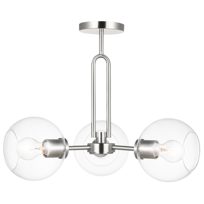 Codyn Three Light Semi-Flush Convertible Pendant