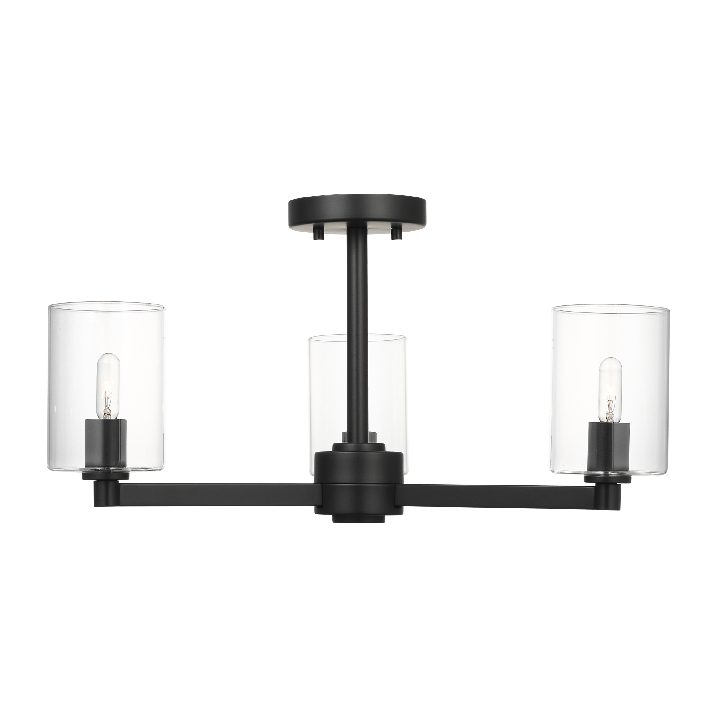 Fullton Three Light Semi-Flush Mount