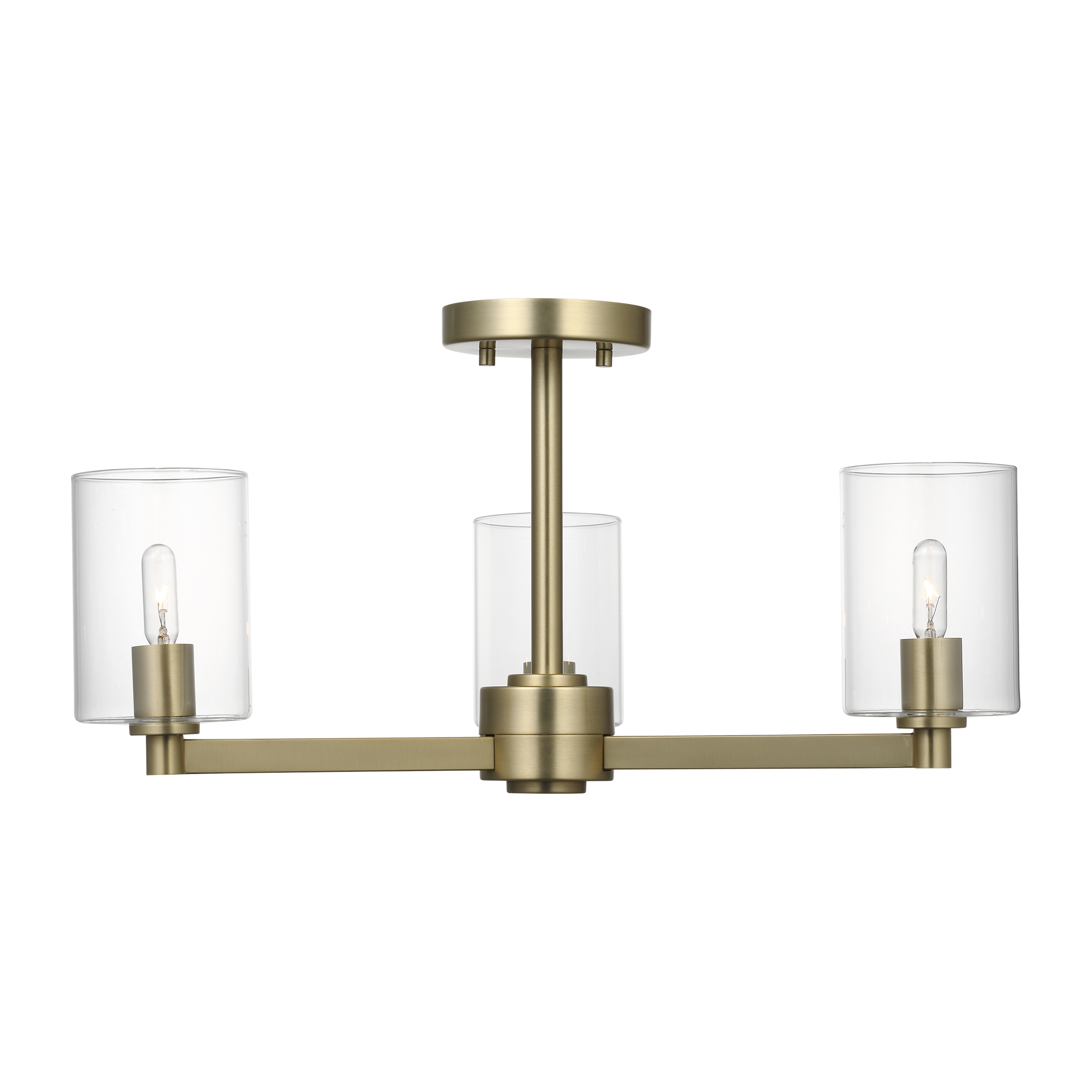 Fullton Three Light Semi-Flush Mount