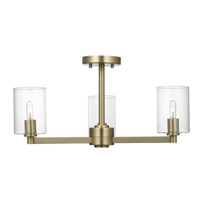 Fullton Three Light Semi-Flush Mount
