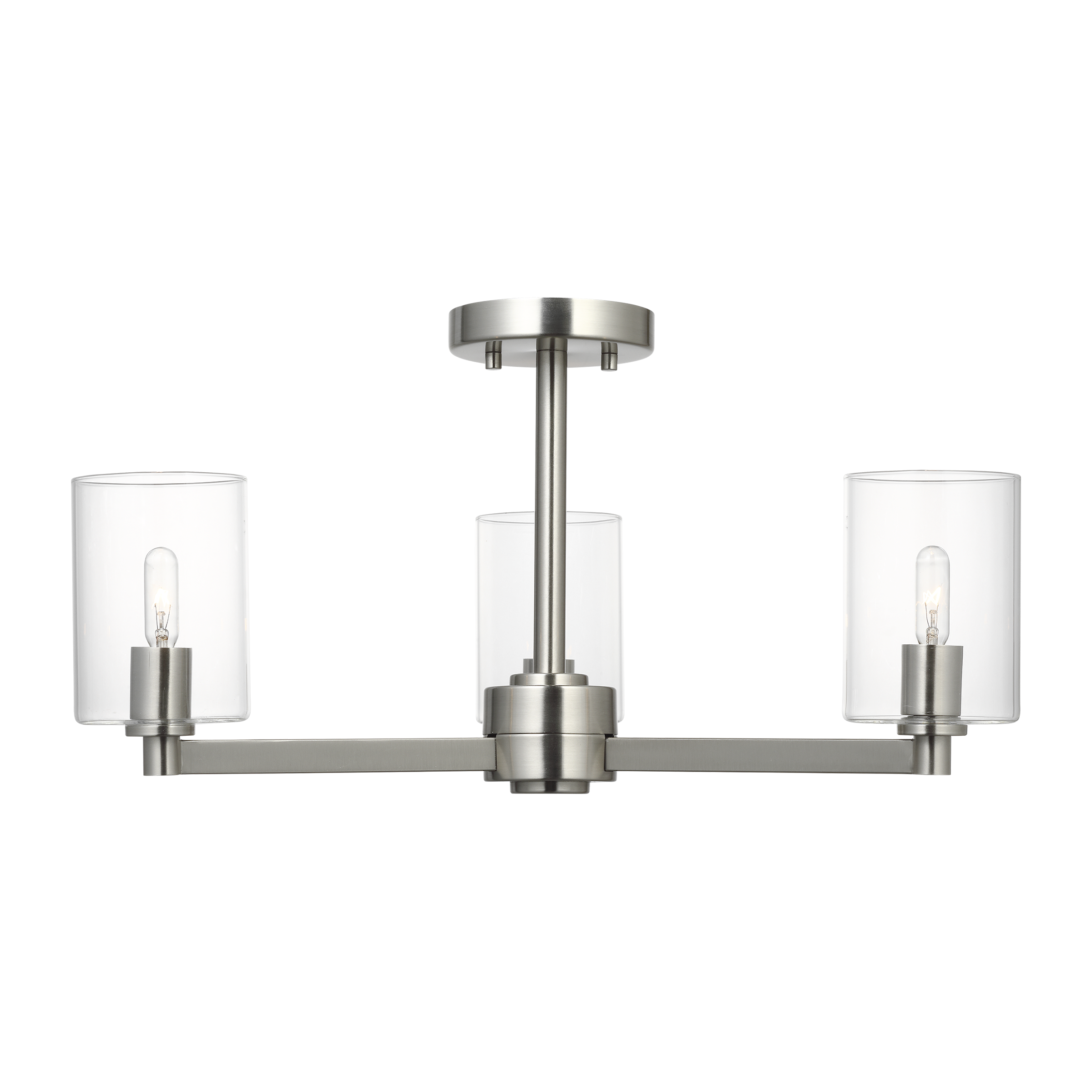 Fullton Three Light Semi-Flush Mount