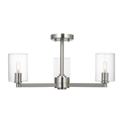 Fullton Three Light Semi-Flush Mount