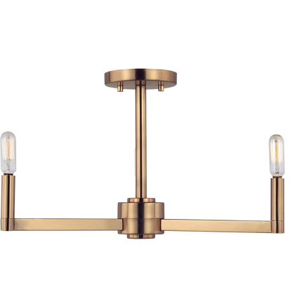 Fullton Three Light Semi-Flush Mount
