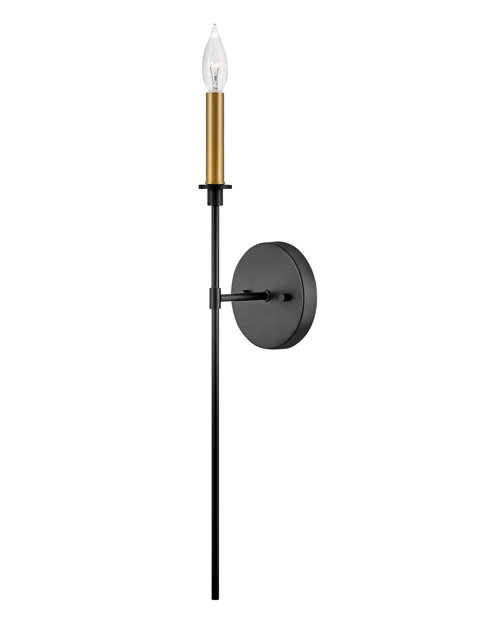 Hux Large Single Light Tall Sconce