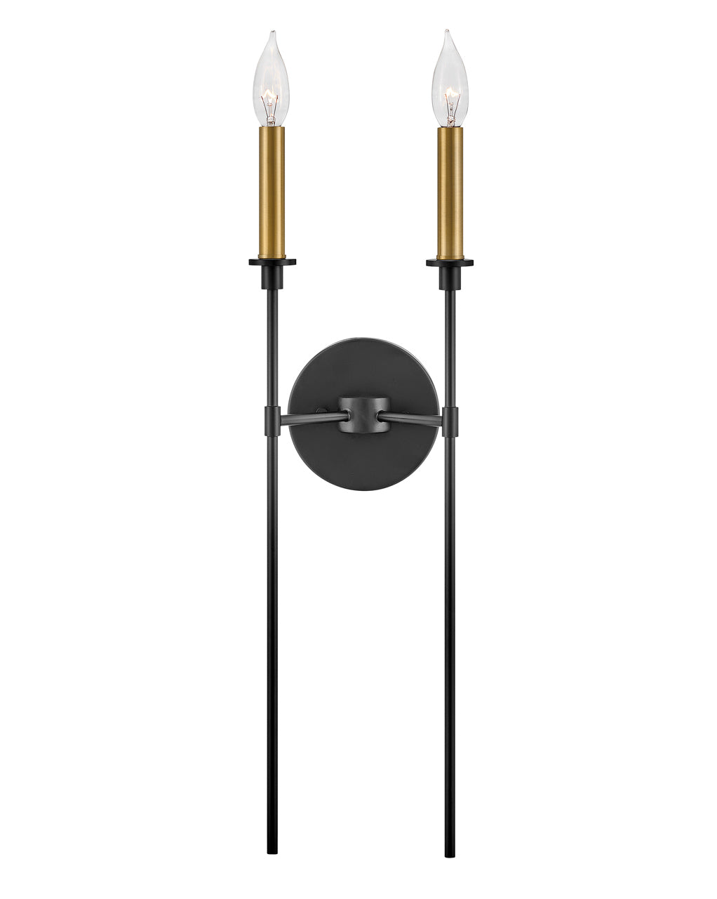 Hux Large Two Light Tall Sconce