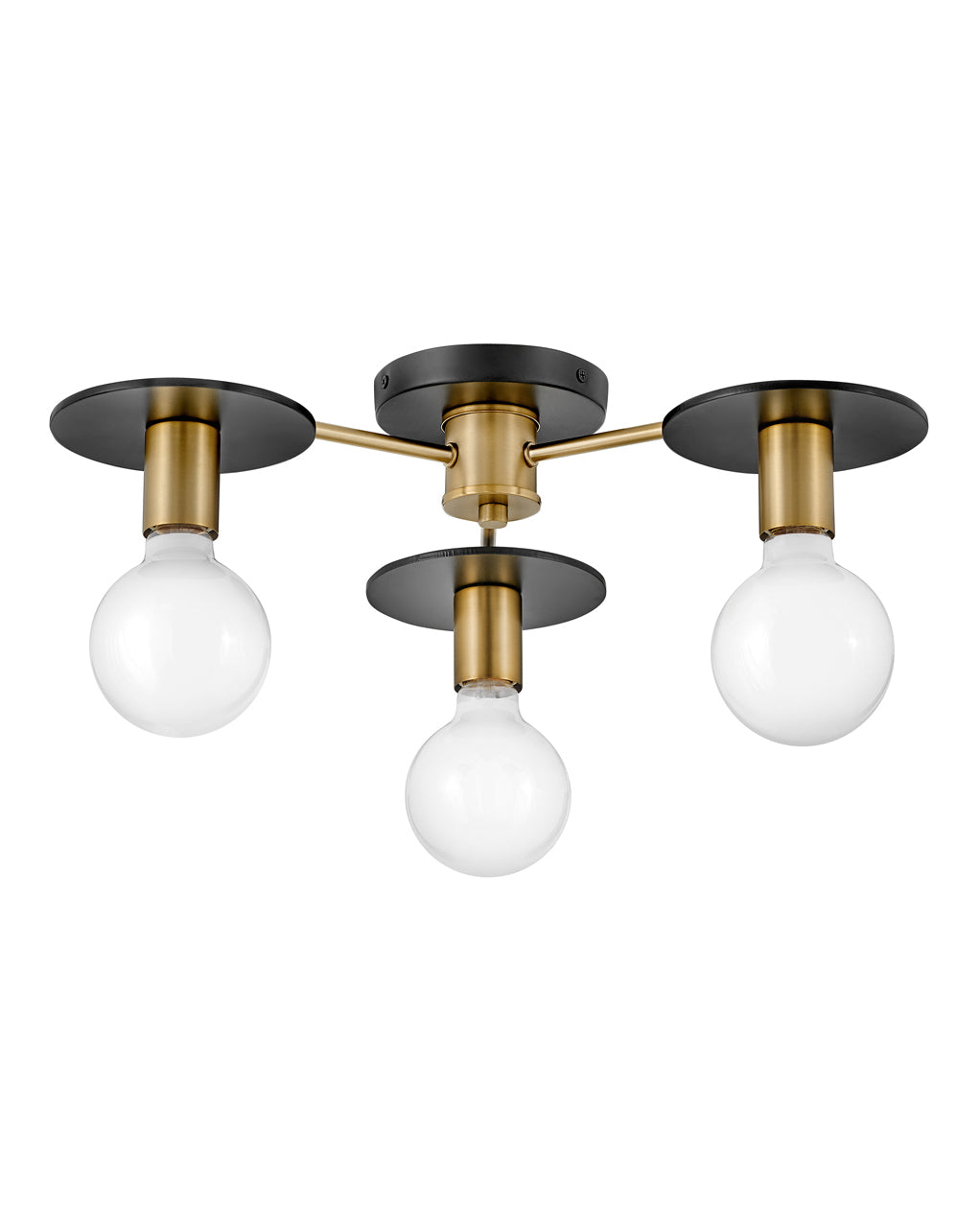 Bobbie Medium Three Light Semi-Flush Mount