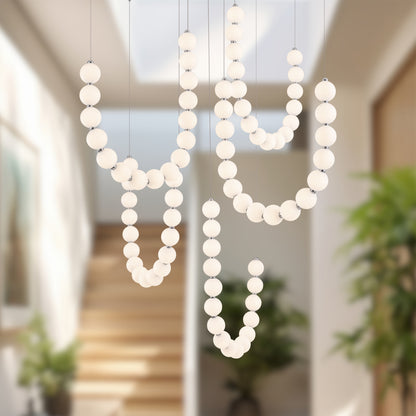 Akoya 80 Light Silver dimmable LED Chandelier