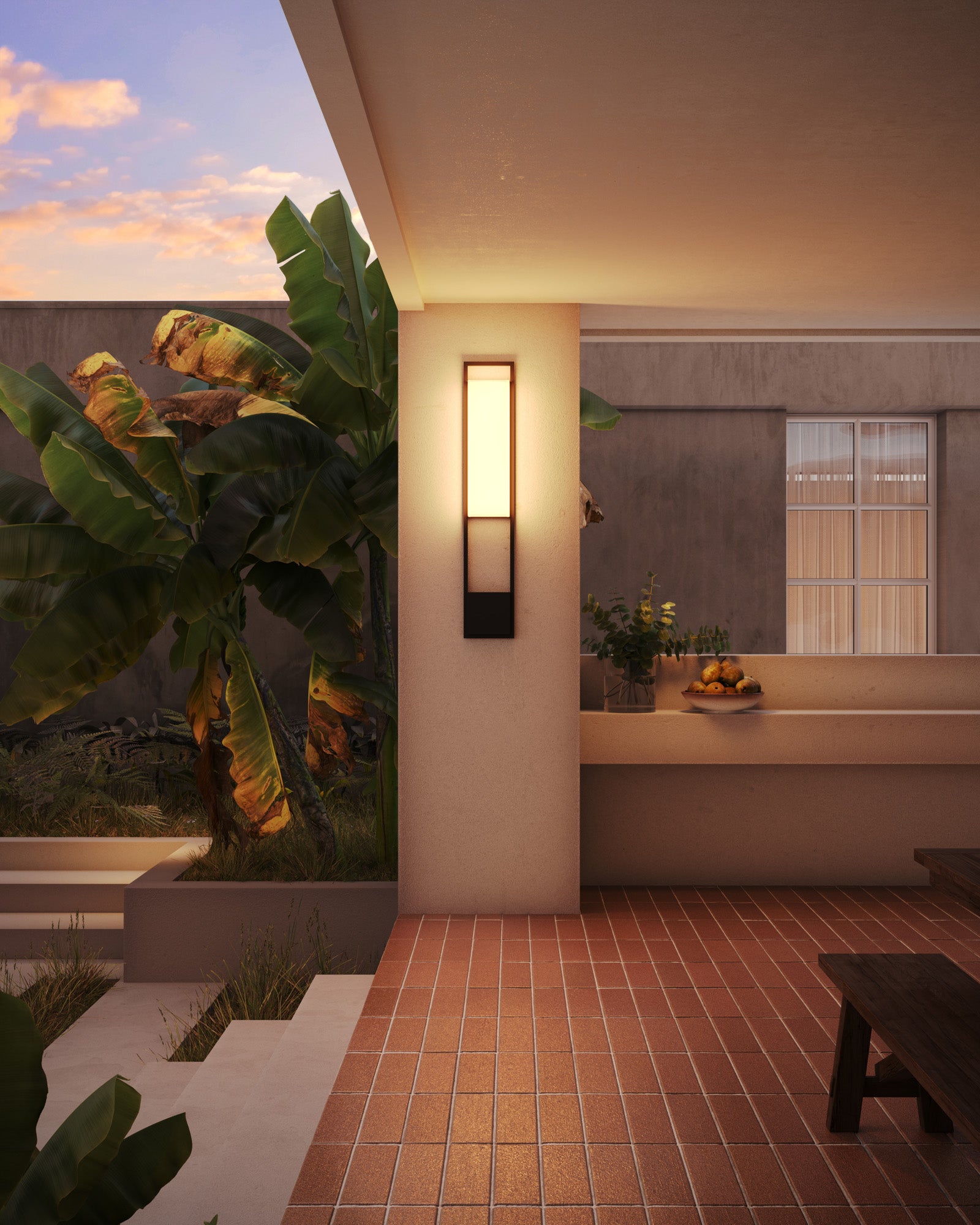 Aspen 33" LED Exterior Wall Sconce