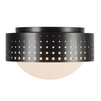 Astoria 10" Black Flush Mount