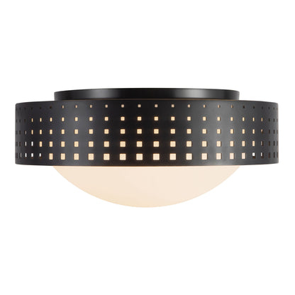 Astoria 14" Black Flush Mount