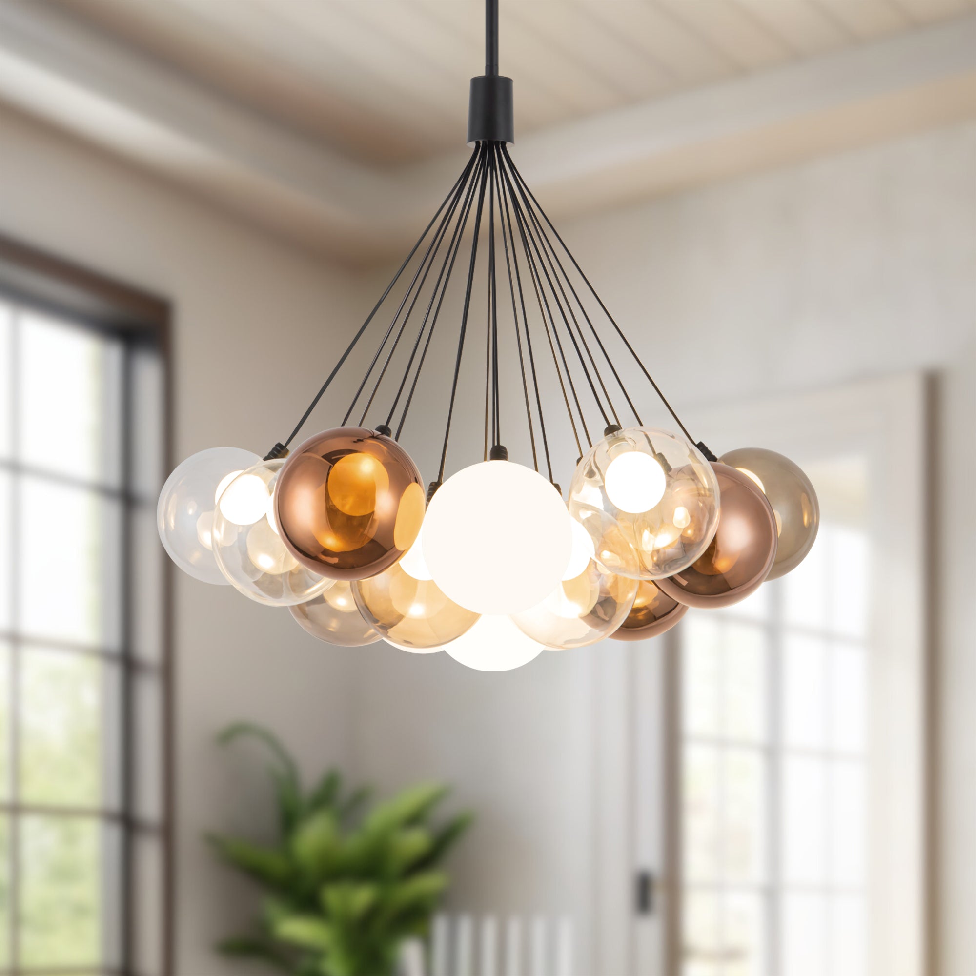 Bolla 28" dimmable LED Chandelier