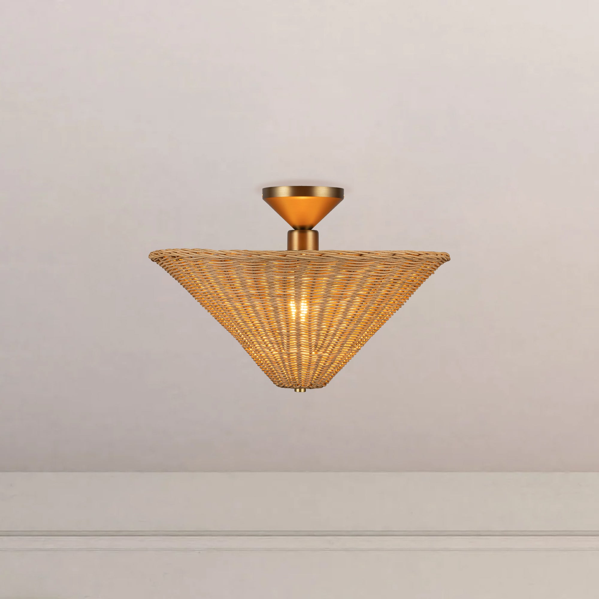 Bridgette 16" Socket Semi-Flush Mount