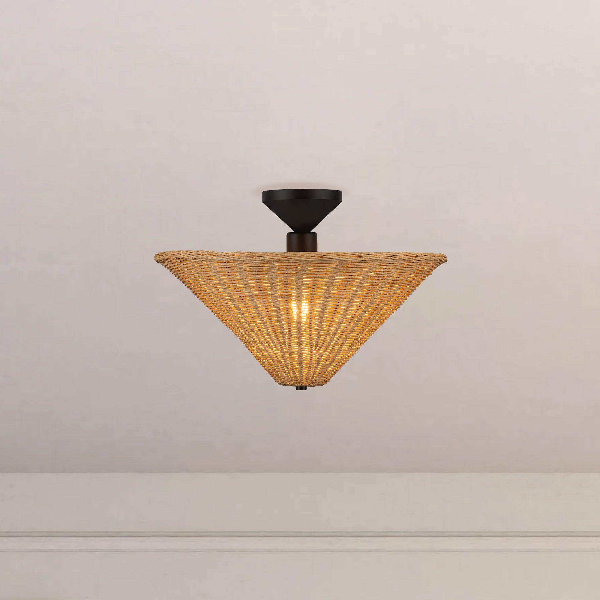 Bridgette 16" Socket Semi-Flush Mount