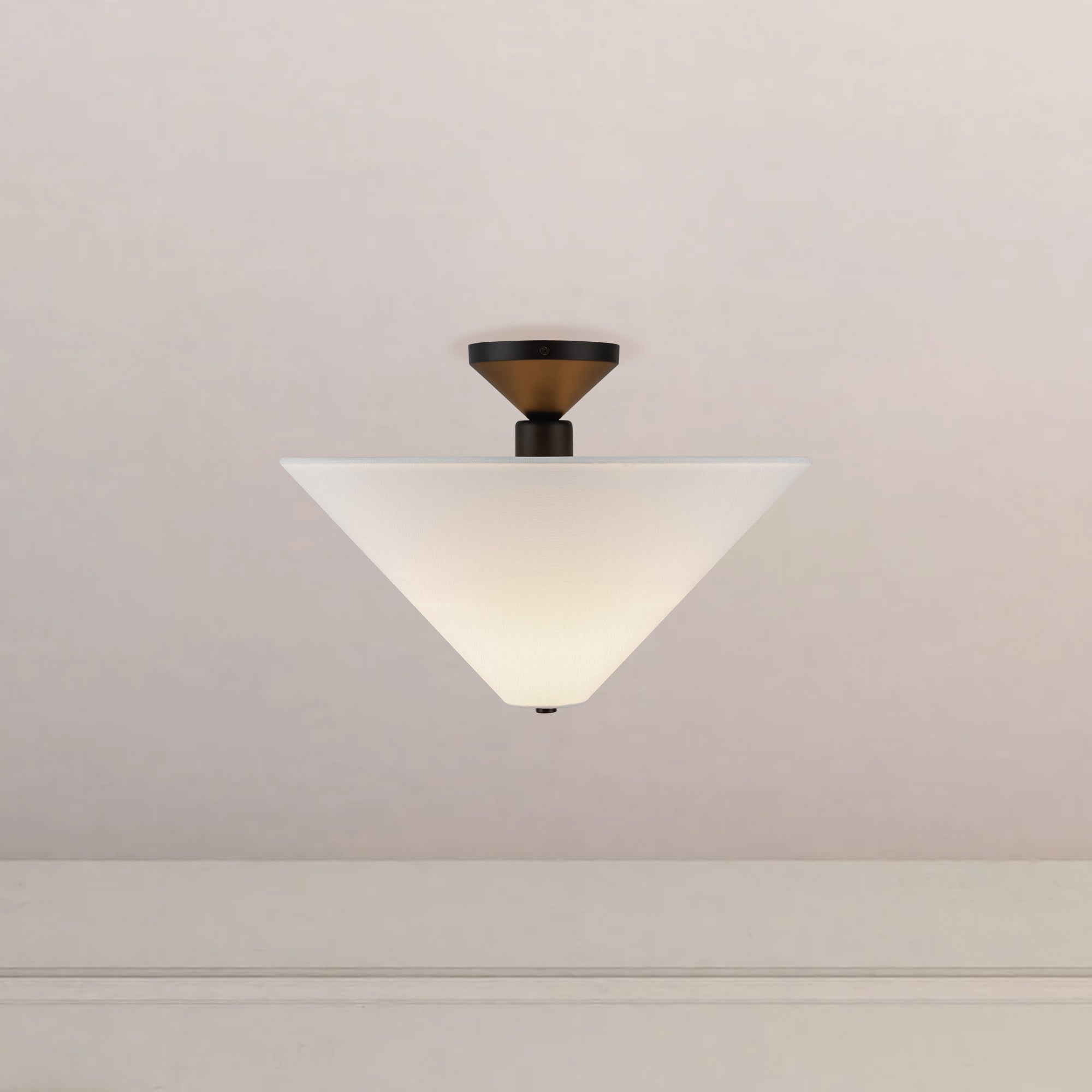 Bridgette 16" Socket Semi-Flush Mount