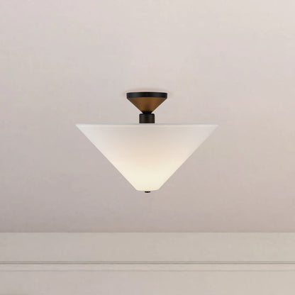 Bridgette 16" Socket Semi-Flush Mount
