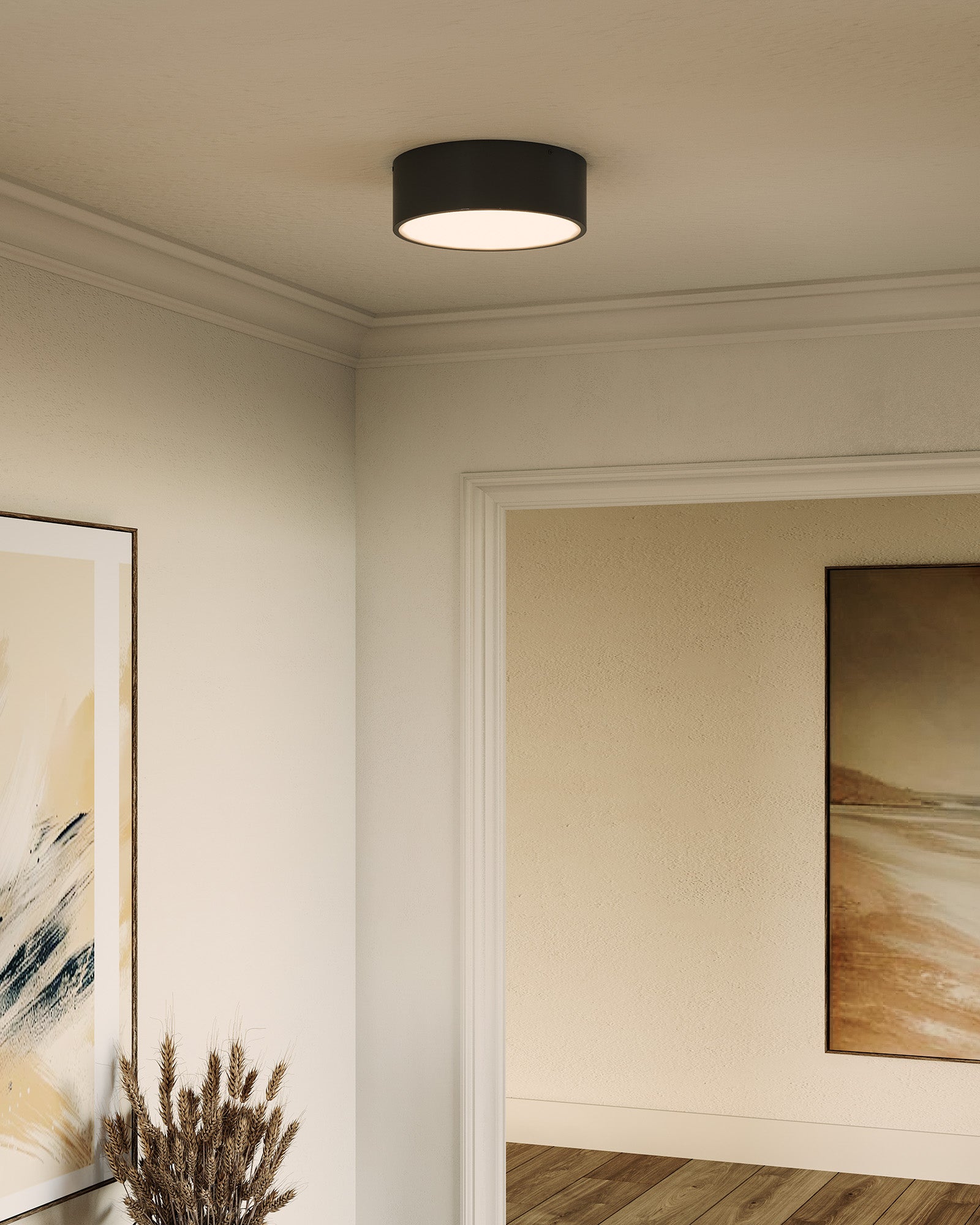 Brisbane 12" 2 Lights Flush Mount