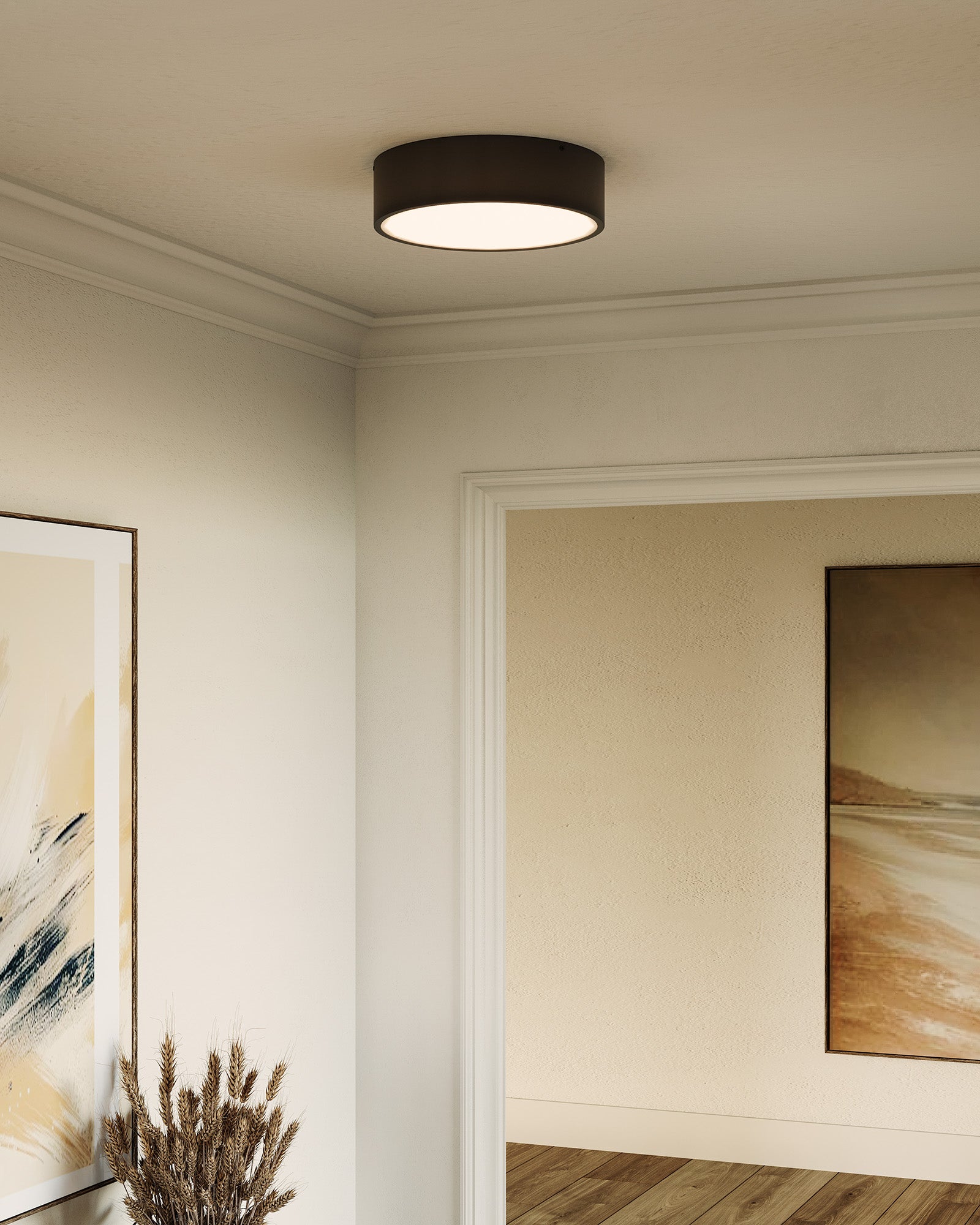 Brisbane 16" 3 Lights Flush Mount