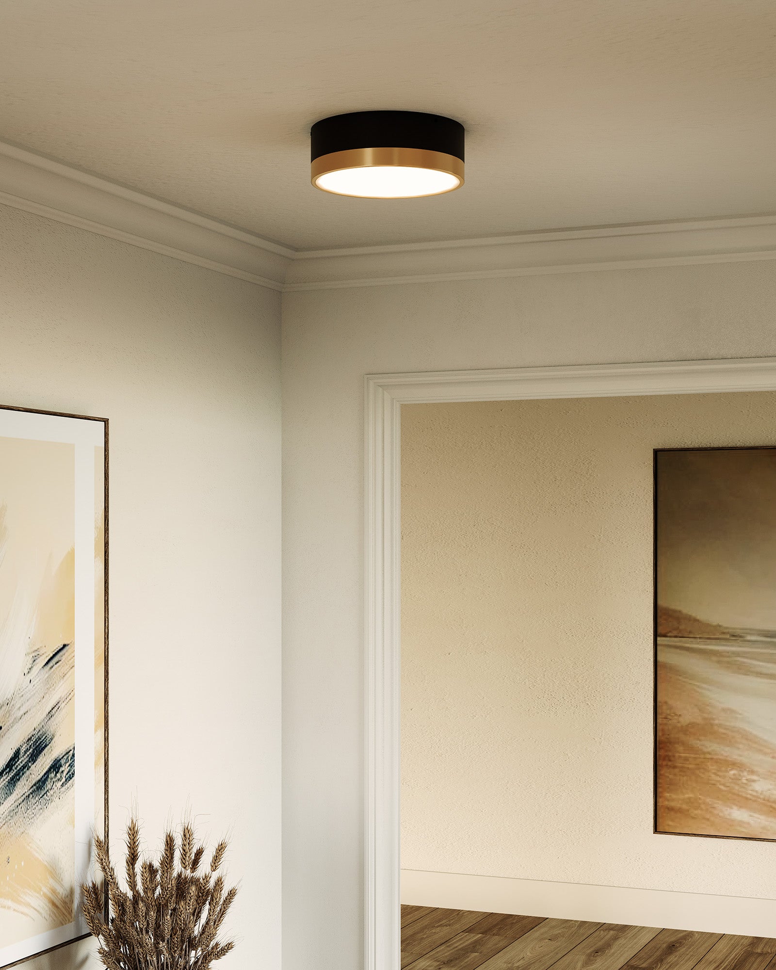 Brisbane 12" 2 Lights Flush Mount