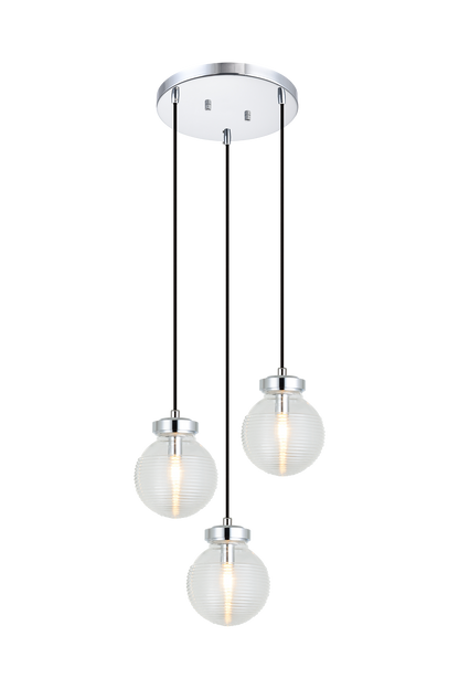 Ridge Pendant 3  Light Pendant