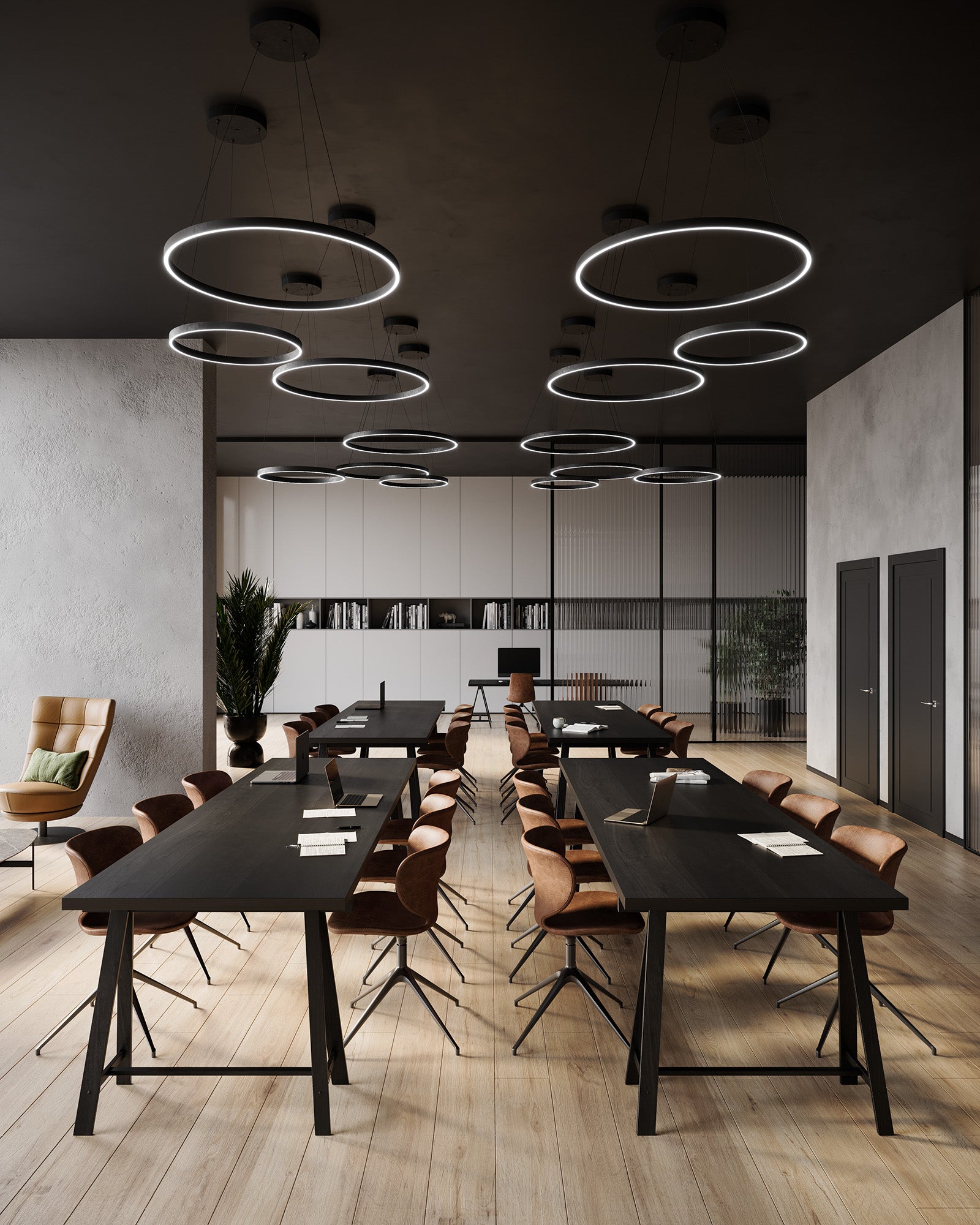 Cerchio 36" LED Pendant