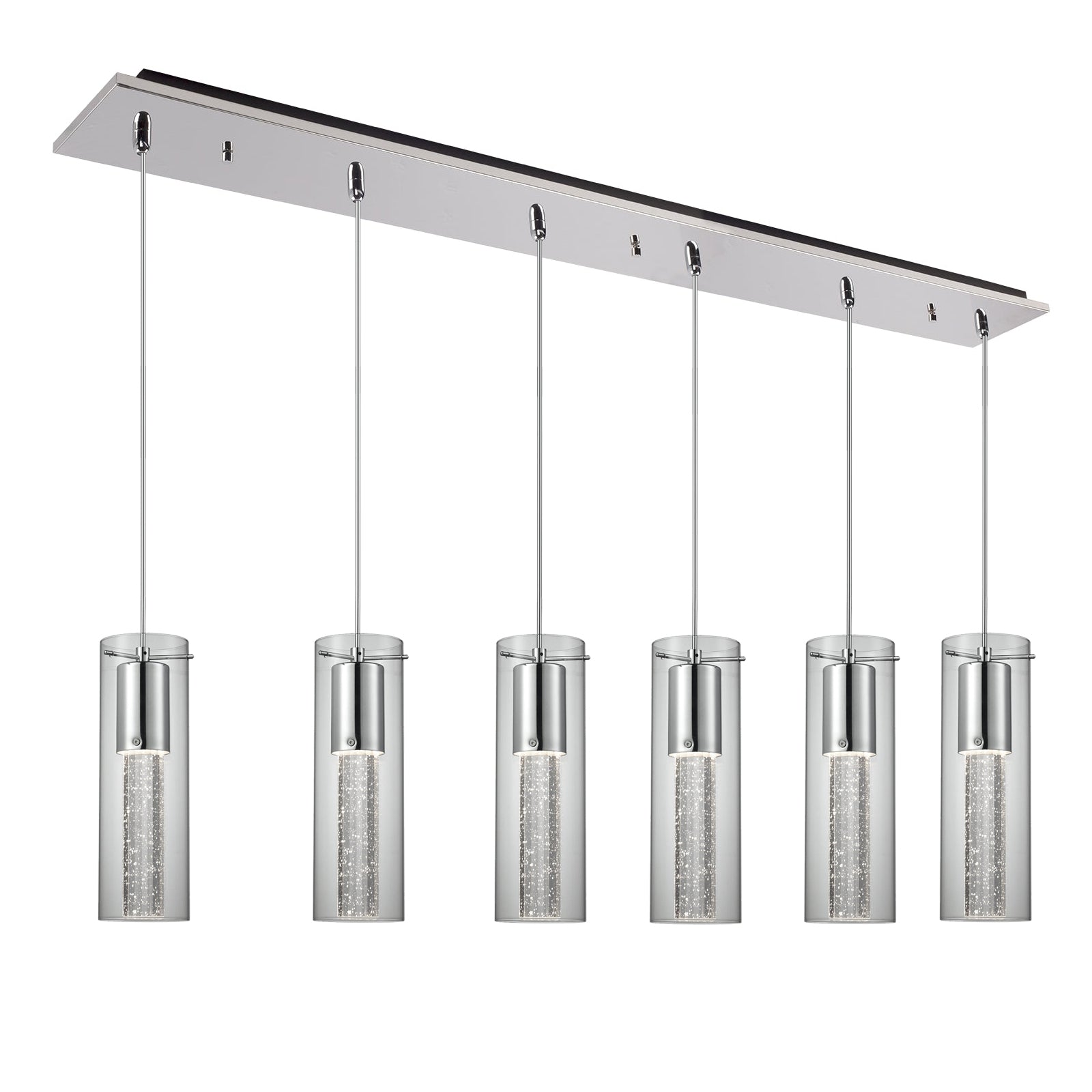 Champagne 42" 6-Light Multi Pendant