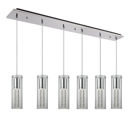 Champagne 42" 6-Light Multi Pendant