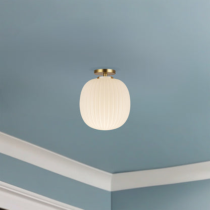 Cherise 12" Socket Semi-Flush Mount