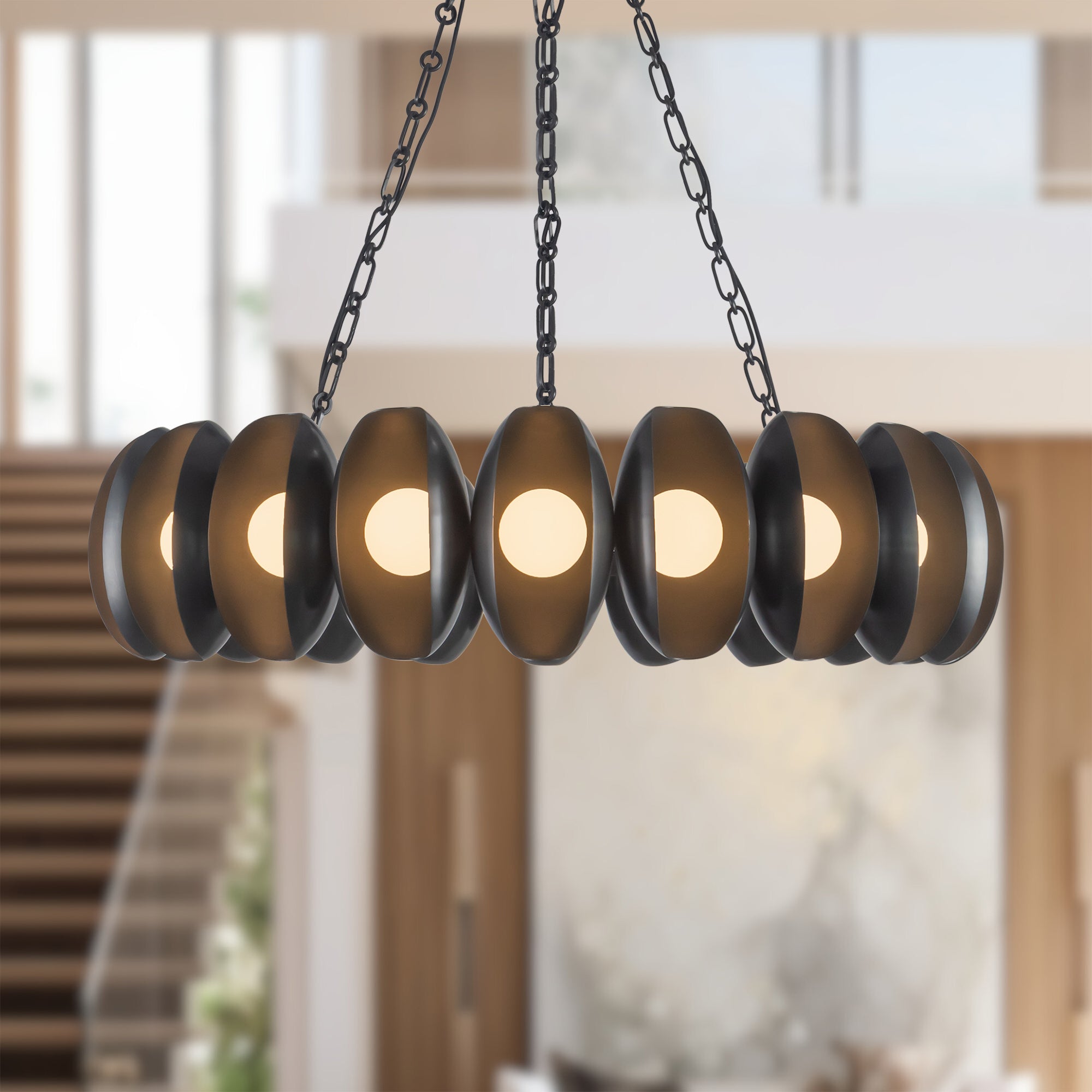 Cortez 37" dimmable LED Chandelier