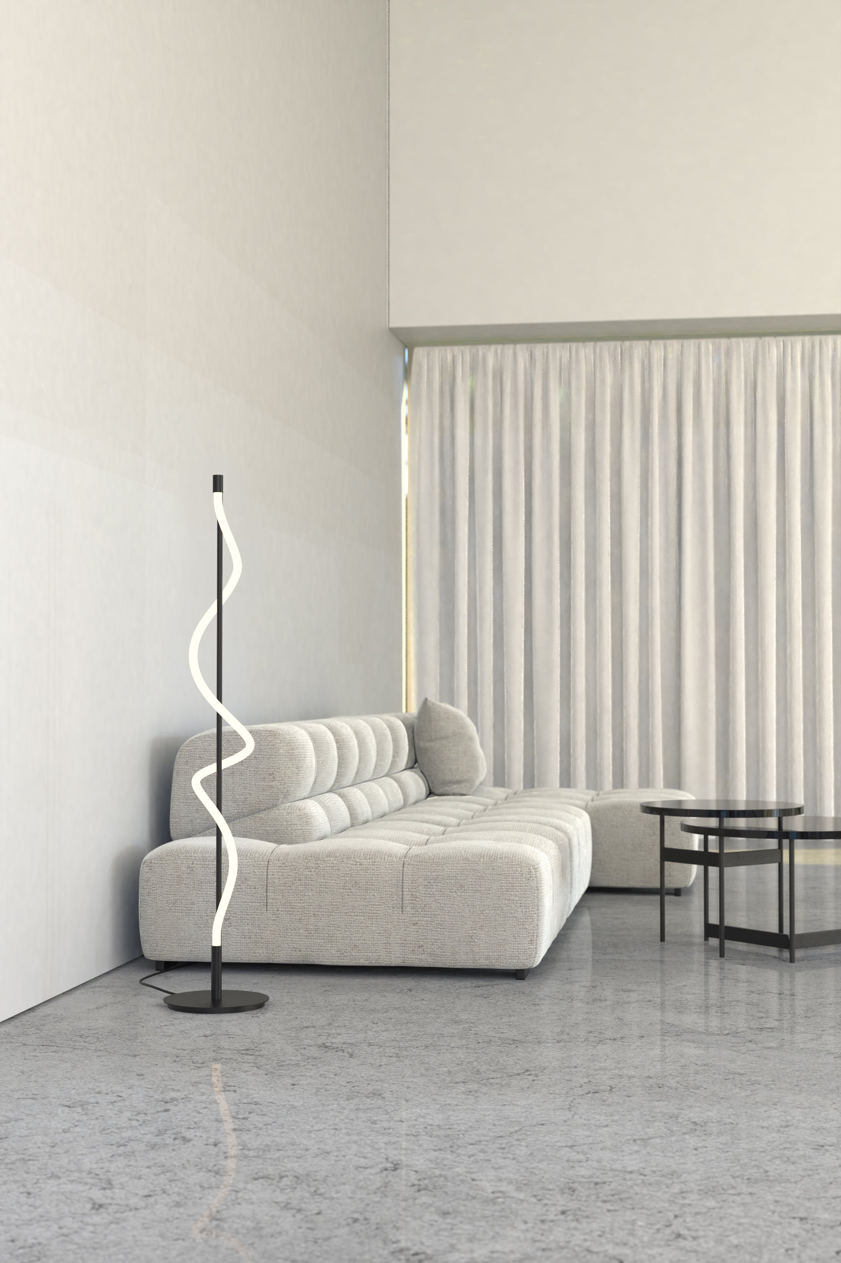 Cursive Floor Lamp