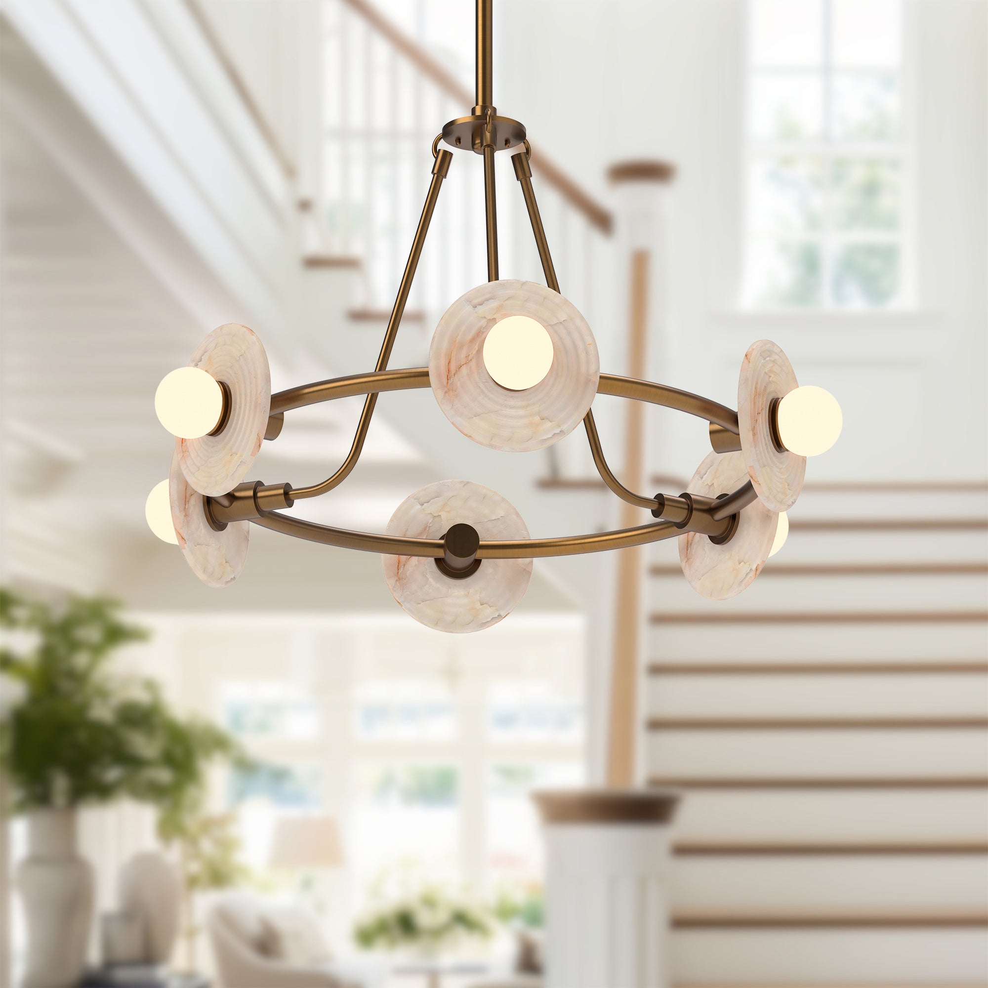 Dahlia 28" dimmable LED Chandelier