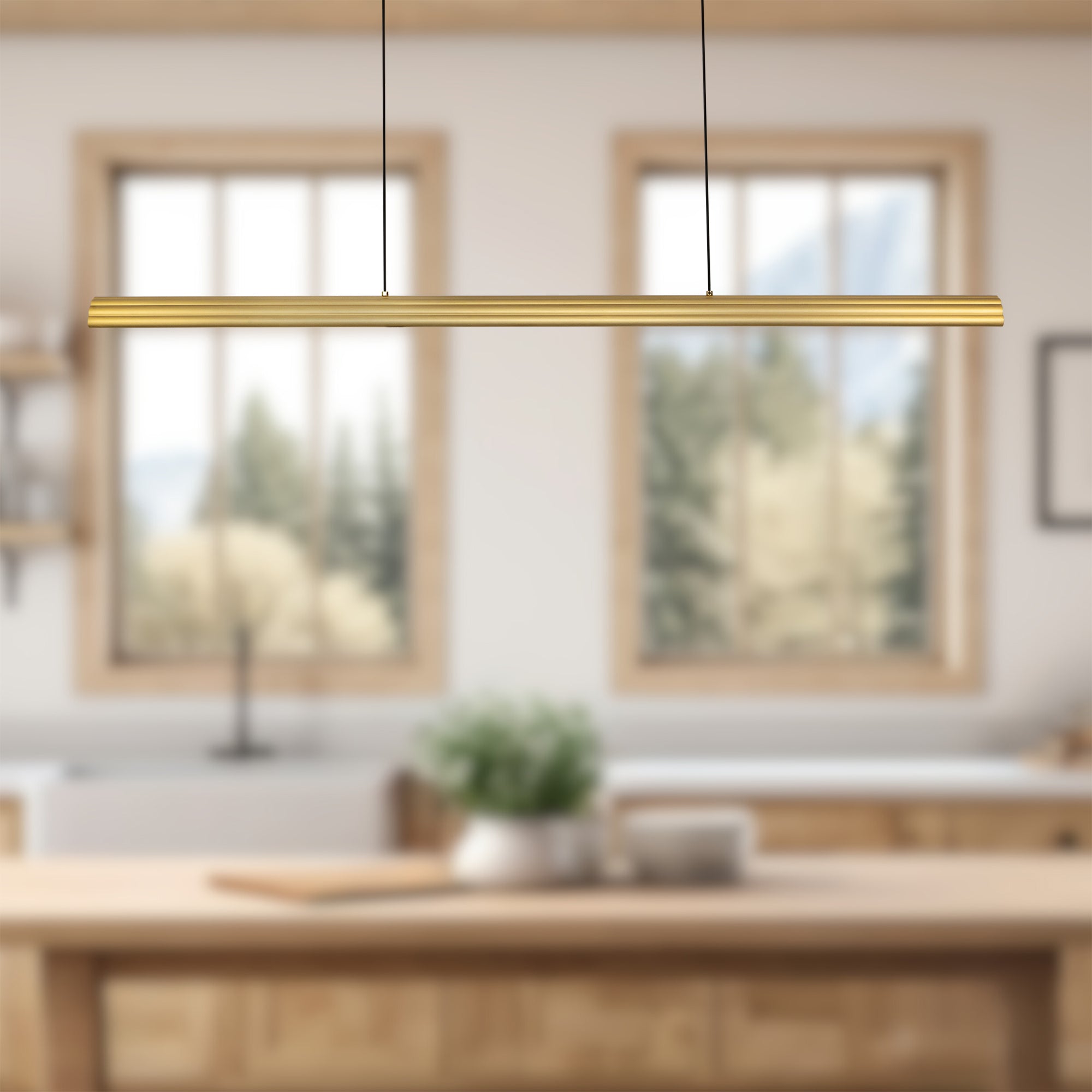 Dottie 4-ft dimmable LED Linear Pendant