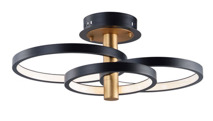 Hoopla Semi-Flush Mount