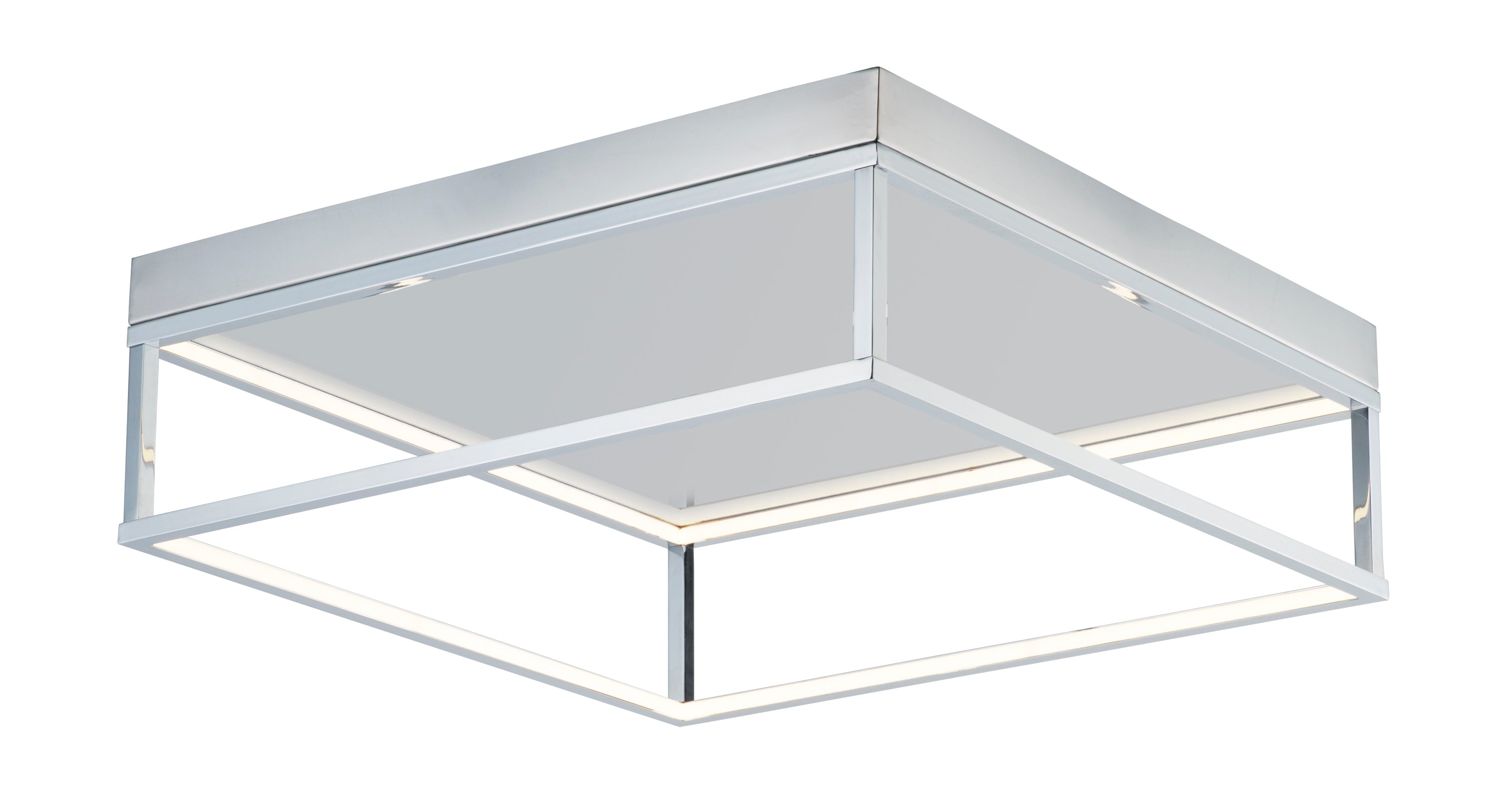 4 Square Flush Mount Chandelier