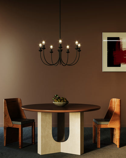 Ember 26" Black Chandelier
