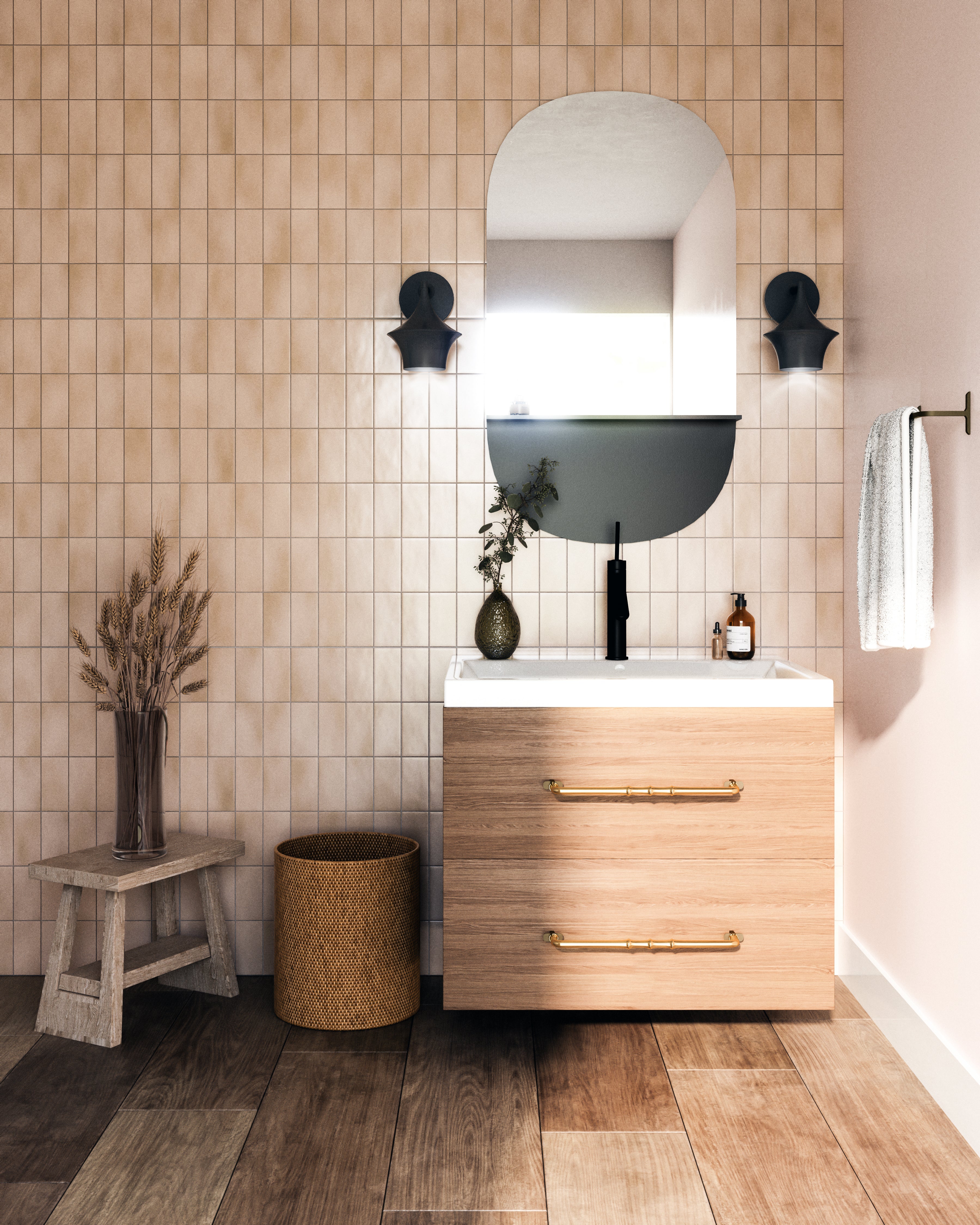 Emiko 7" 1 Light Wall/Vanity